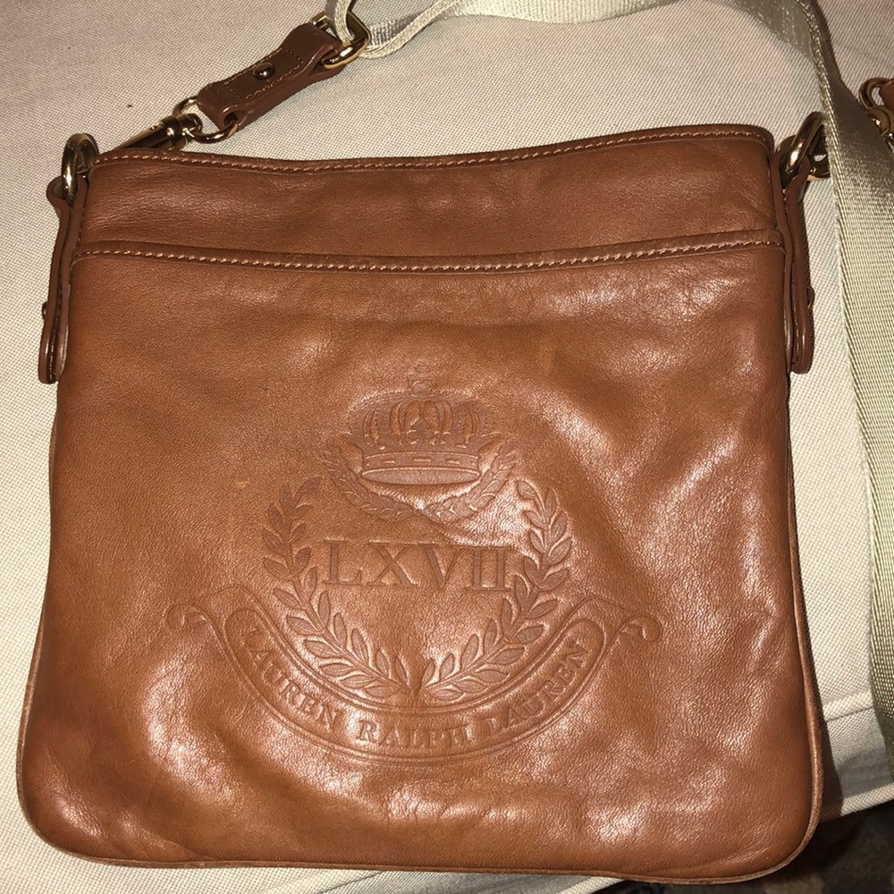 Ralph Lauren Brown Leather Cross Body